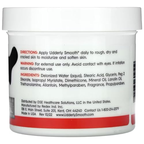 Udderly Smooth Moisturizing Cream 10 oz – Hydrates Dry Skin, Non-Greasy
