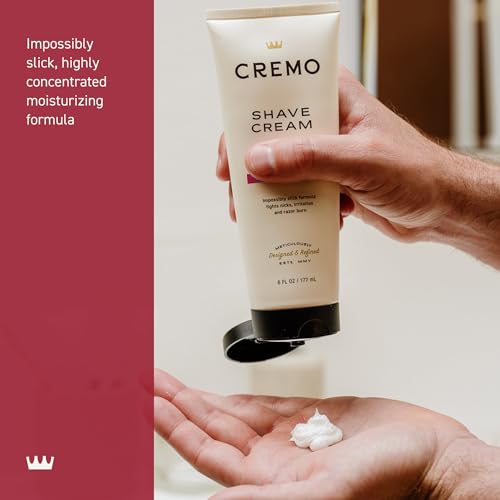 Cremo Shaving Cream Mens, Astonishingly Superior Ultra-Slick Shaving Cream for Men, Fights Nicks, Cuts And Razor Burn, 6 Fl Oz (2 Pack)