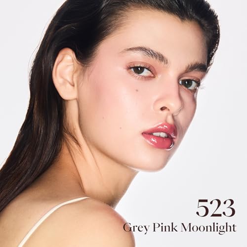 Joocyee Grey Pink Moonlight Glazed Lip Tint with Mirror Finish & Hydrating Oil - Long Lasting Moisturizer