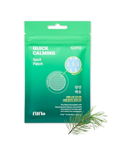 FILFLO Yangyang Pine Calming Spot Patch - Invisible Acne Treatment (12 Pack)
