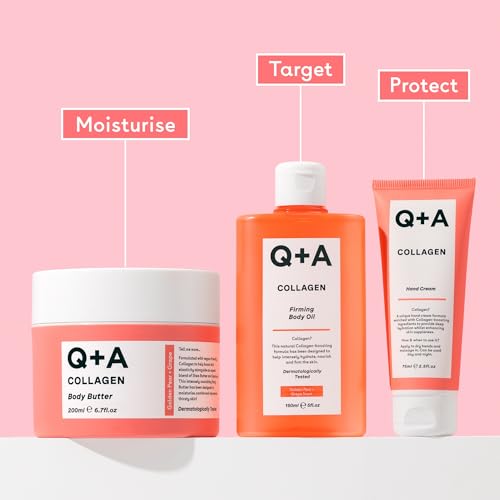 Q+A Collagen Body Oil 150ml - Nourishing Vegan Moisturizer