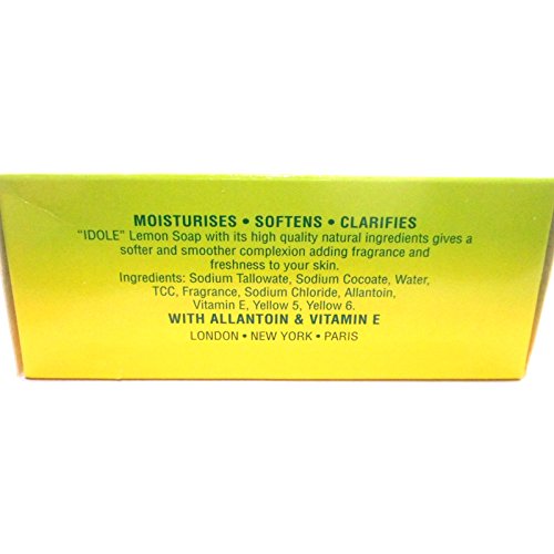 Idole Extra Lemon Germicidal Soap - Moisturizing Bath Bar, 10.5 oz (300g)