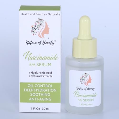 Nature of Beauty Niacinamide 5% Serum with Hyaluronic Acid - 1 Oz