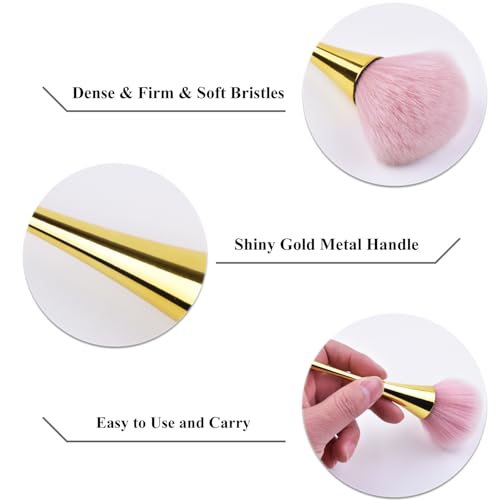 Ycyan Nail Dust Brush - Soft Powder Remover for Manicure Art