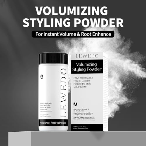 Lewedo Volumizing Styling Powder 8g (0.28 oz) – Natural Volume, Matte Finish, Adjustable Nozzle