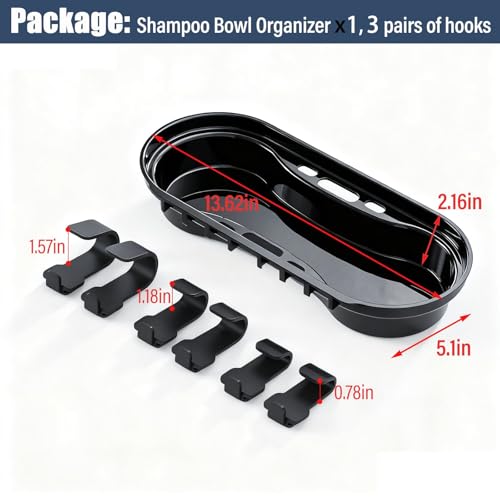 Salon Shampoo Bowl Tray Organizer for Hairdressing Tools & Color Bowls