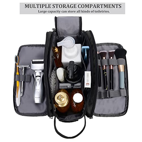 CROCOD Toiletry Bag for Men - Water-Resistant Oxford Travel Dopp Kit