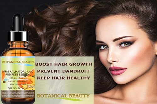 Botanical Beauty Organic Pumpkin Seed Oil 2oz - Pure Cold Pressed Face & Skin Moisturizer