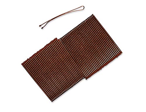 Scunci Curved Bobby Pins - 60 Pack in Metallic Brunette