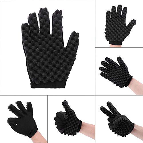 Xafissy Hair Curl Sponge Gloves - 2PCS Styling Tool for All Hair Types
