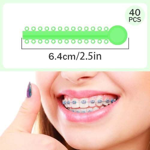 1040 Pcs Multi-Color Orthodontic Ligature Ties for Braces