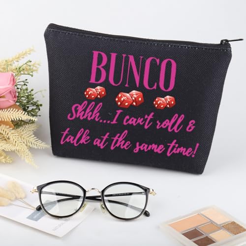 JNIAP Bunco Shhh Bag - Funny Cosmetic Bag for Bunco Gifts