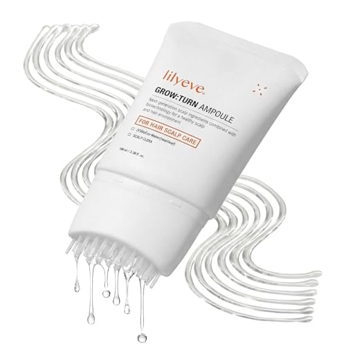 lilyeve GROWTURN Hair Growth Serum with Built-in Brush, Heartleaf-Derived Exosomes to Revitalize, Scalp Massager, Korean Hair Care, 3.38 fl. oz.