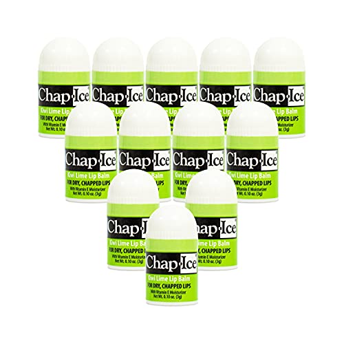 Chap-Ice Mini Kiwi Lime Lip Balm Pack - 12 Count, Vitamin E Moisturizer