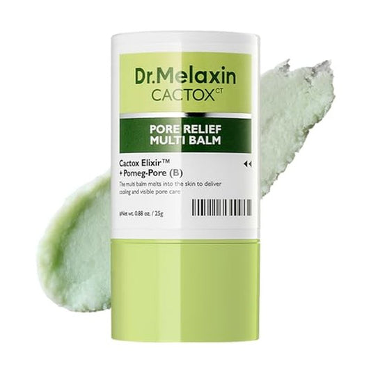 Dr.Melaxin Cactox Pore Relief Multi Balm Stick ? Zinc PCA & ADENOSINE Cooling & De-Puffing Face Balm for Enlarged Pores & Puffy Skin, Pore Minimizing with Cactus Extract, Korean Skincare, 0.88 oz