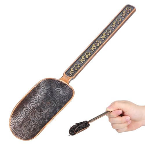 Kichvoe Vintage Copper Tea Scoop - 6.29-Inch Measuring Spoon for Loose Leaf Tea & Coffee