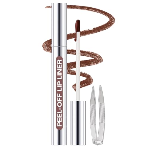 KIMIEYE Peel Off Lip Liner Stain Kit - Long Lasting Brown Tint