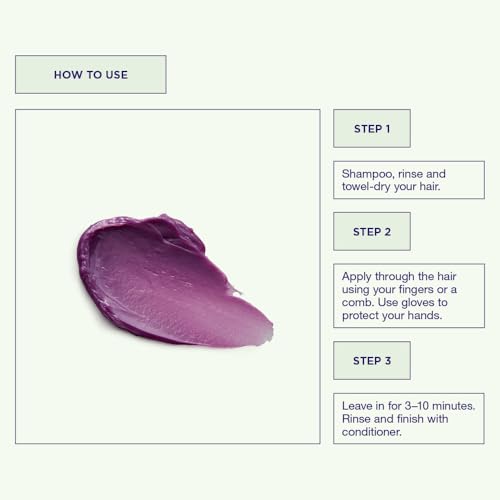 Maria Nila Color Refresh Lavender Hair Mask, 3.4 Fl Oz Vegan Color Pigment