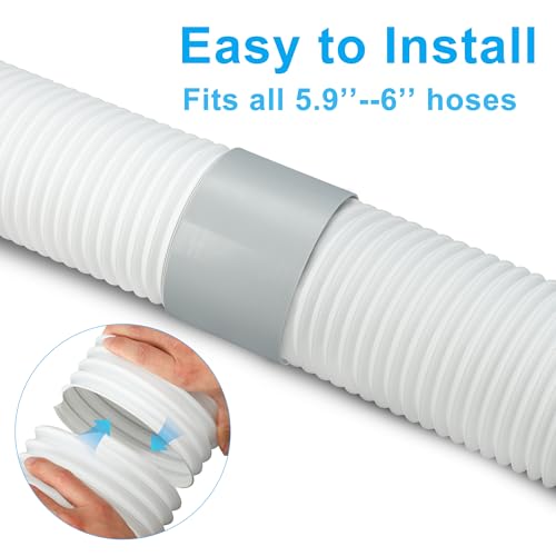 5.9 Inch Portable AC Exhaust Hose Coupler - Durable Connector