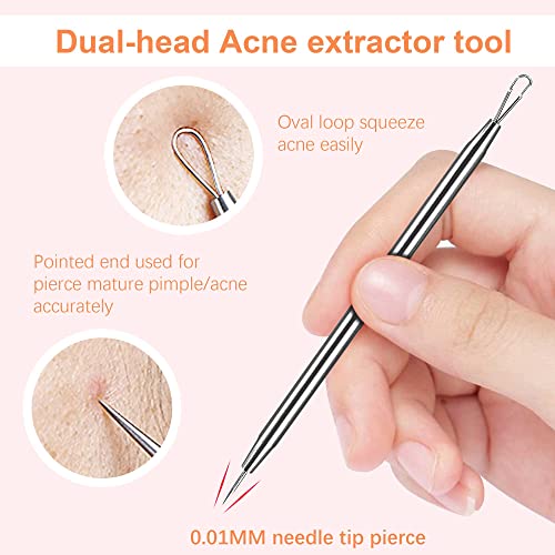 Blackhead Remover Tweezers Kit - 3 Precision Tools for Acne & Ingrown Hair