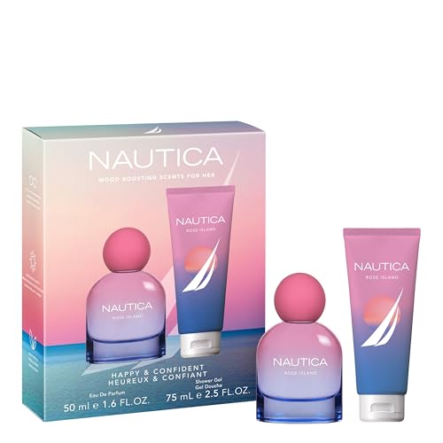 Nautica Rose Island Women's Gift Set - 1.7oz EDP & 2.5oz Shower Gel