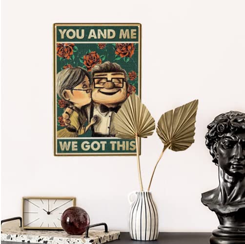 Carl & Ellie You & Me Vintage Metal Tin Sign 8x12 Inch