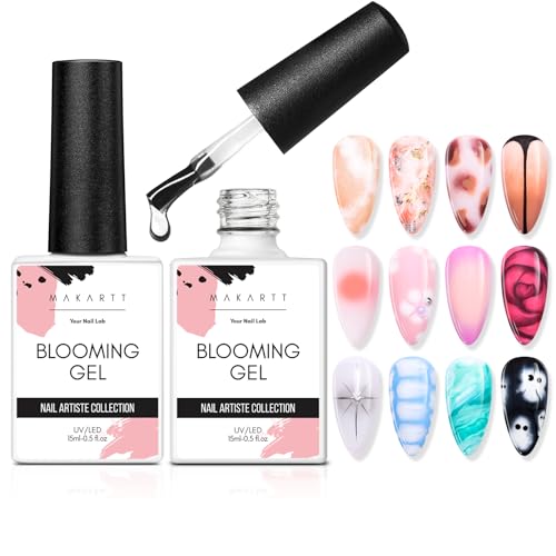Clear Blooming Gel 2 Pack - 15ml UV LED Nail Art Polish
