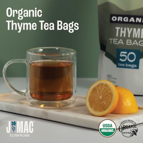 Organic Thyme Leaf Tea Bags - 50 Count from J Mac Botanicals