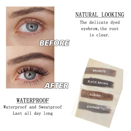 Waterproof Eyebrow Gel Black Brown Long Lasting Smudge-Proof Makeup