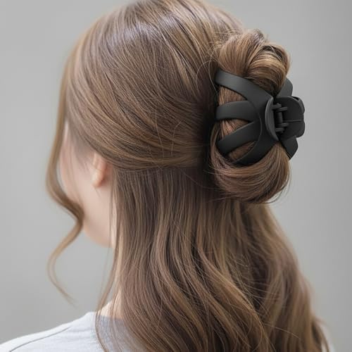 5-Pack Jumbo Hair Clips for Thick & Medium Hair - Strong Hold
