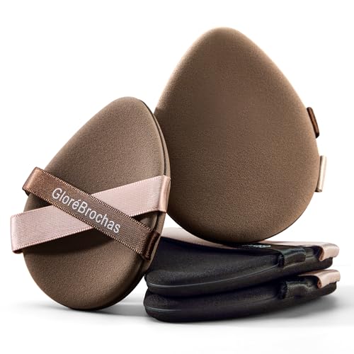 GloréBrochas Makeup Sponge Set - 4 Pack Dual-Sided & Latex-Free