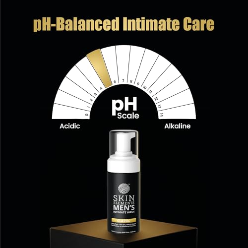 Skin Elements Men's Intimate Wash with Tea Tree Oil & Aloe Vera - 4.05 Fl Oz