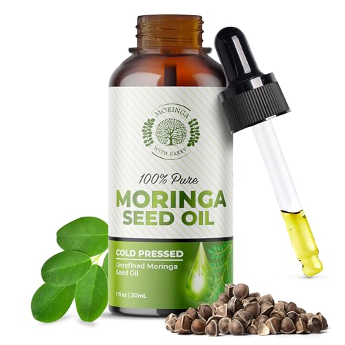 Moringa Seed Oil - 100% Pure Cold-Pressed Virgin Moisturizer for Skin & Hair