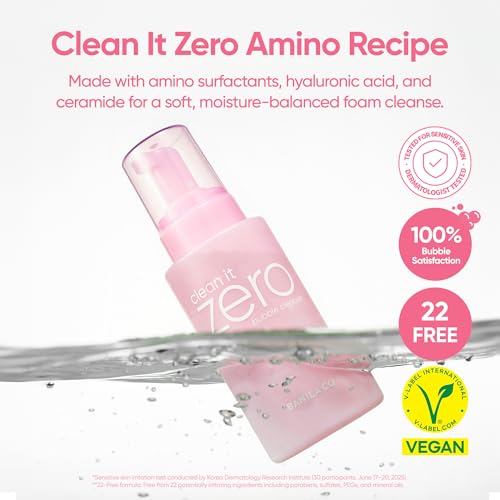 BANILA CO Clean It Zero Amino Bubble Cleanser - pH-Balanced 10.14 fl oz