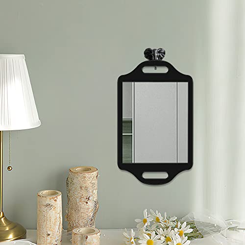 Snowflakes Large Hand Mirror with Handle - Salon & Barber Hair Stylist Mirror