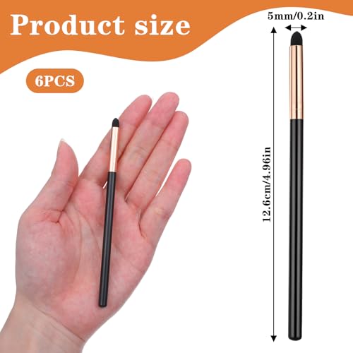 Lusofie 6Pcs Eyeliner Smudge Brush Set - Professional Makeup Tool