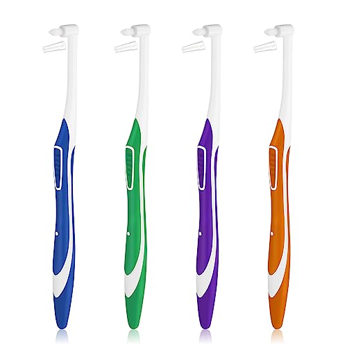 WLLHYF 4 Pcs Tufted Toothbrush Set for Deep Cleaning