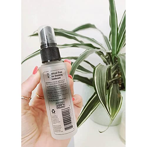 Scully's Natural Deodorant Spray - 2oz Mint & Grapefruit - 12+ Hour Protection, Aluminum-Free, Non-Toxic, Refillable