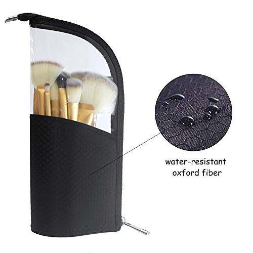 Travel Makeup Brush Organizer Bag 2-Pack Waterproof Portable Cosmetic Pouch