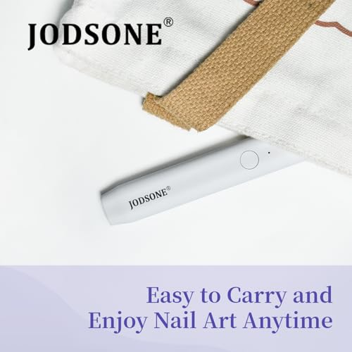 JODSONE Handheld UV Nail Lamp - Cordless USB Nail Dryer for Fast Curing