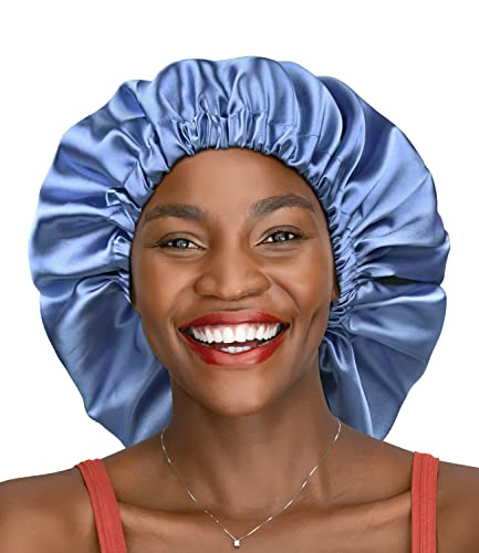 Winitas Extra Large Silk Satin Bonnet for Braids and Curly Hair