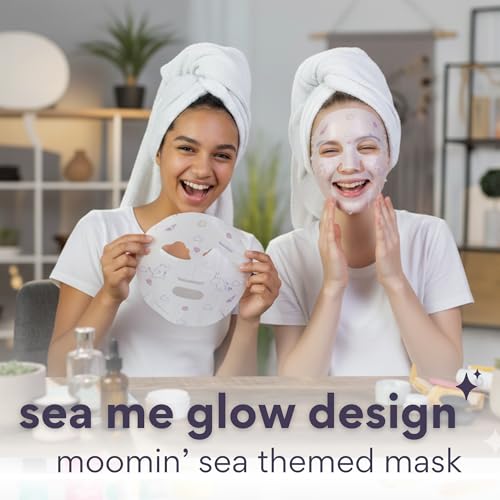 Moomin Dew Essence Sheet Mask - Niacinamide & Cica, 3 Pack