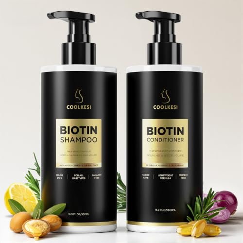 Biotin Hair Growth Shampoo & Conditioner Set for Stronger Hair