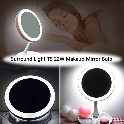Poweka 7.25 Inch T5 Circular Fluorescent Bulb for Vanity & Makeup Mirrors