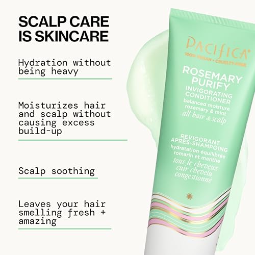 Pacifica Rosemary Invigorating Conditioner – 8 oz, Vegan & Sulfate-Free