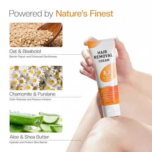 Morovan Painless Hair Removal Cream 4.1oz for Smooth Skin