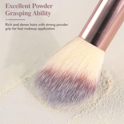 Dual-Ended Angled Blush Brush Set - 3PCS for Contouring & Highlighting