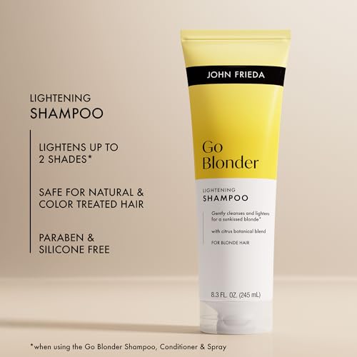 John Frieda Go Blonder Lightening Shampoo for Blonde Hair, 8.3 oz