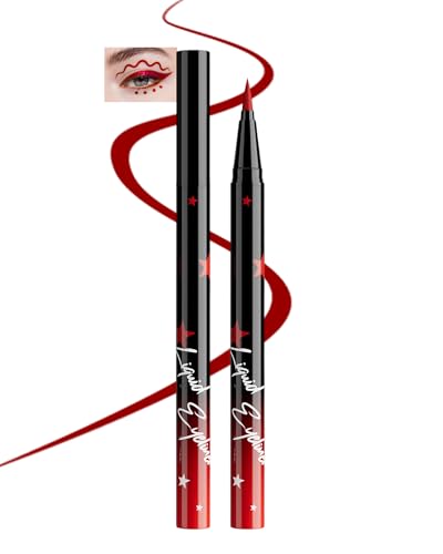 Lestpola Red Liquid Eyeliner Pencil - 24H Waterproof Matte Eye Liner