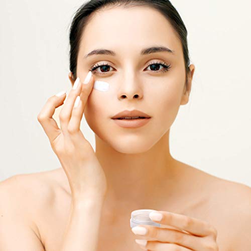Clear 10g Sample Jars with Lids - 100 Pack TSA Approved Cosmetic Containers